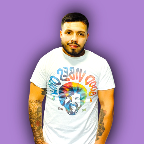 Bob Ross Other - (M) Bob Ross Graphic Tee (18 X 28)